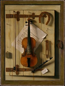 William Michael Harnett Still life Violin and Music