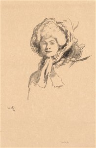 William Rothenstein (British, 1872-1945) - The Millamant or Bonnet and Powder - 2016.239 - Cleveland Museum of Art