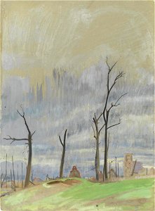 William Rothenstein-Avenue leading to Bourlon Wood (CWM 19710261-0609)