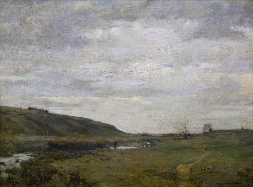 William Langson Lathrop - The Muskrat Hunter - 1927.2508.1 - Reading Public Museum