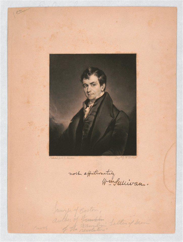 William Sullivan, half-length portrait, facing slightly left) - painted by G.S. Newton ; engd. by W. Warner LCCN2013650043