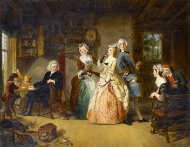 William Powell Frith Measuring Heights 1863
