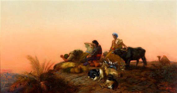 William Strutt - Jerusalem pilgrims - Google Art Project
