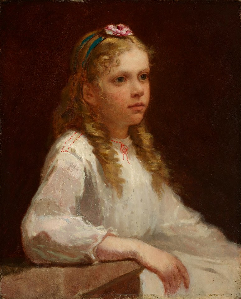 William Morris Hunt - Susan Heard Oliver Dabney - 1939.179 - Fogg Museum
