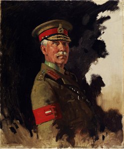 William Orpen-Lieutenant-General Archibald Cameron Macdonell (CWM 19710261-0543). Free illustration for personal and commercial use.