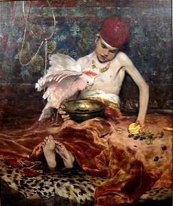William Merritt Chase - 'The Turkish Page', oil on canvas painting, 1876, Cincinnati Art Museum