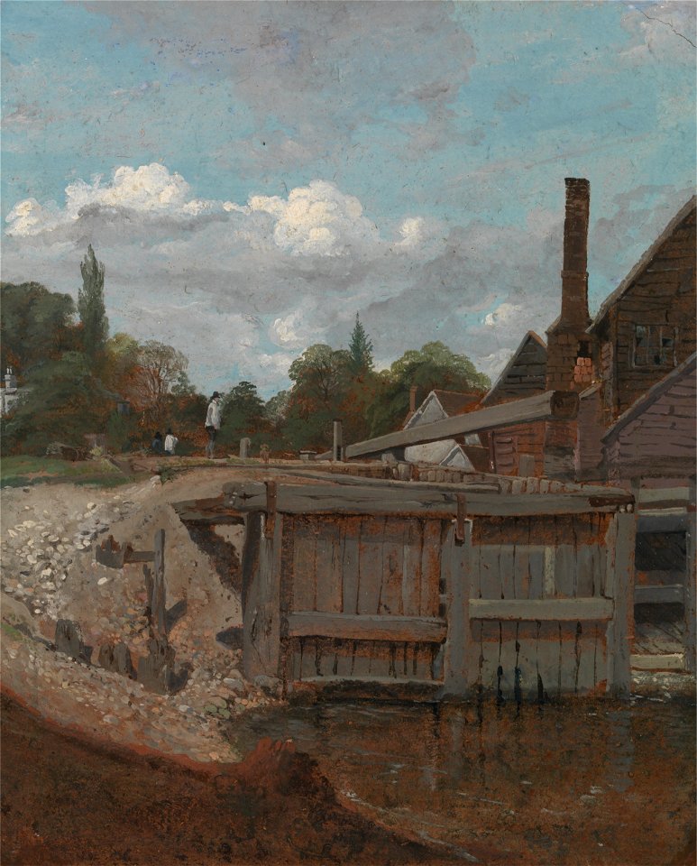 William Mulready - Lock gate - Google Art Project