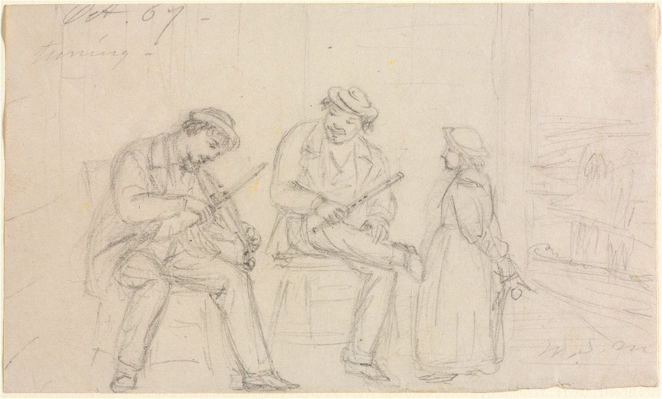 William Sidney Mount (American, 1807-1868) - Tuning - 1711.1946 - Cleveland Museum of Art