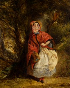 William Powell Frith Dolly Varden 1843. Free illustration for personal and commercial use.