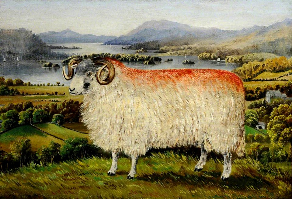 William Taylor Longmire (1841-1914) - Swaledale Ram from Troutbeck, Looking South down Lake Windermere - 478843 - National Trust