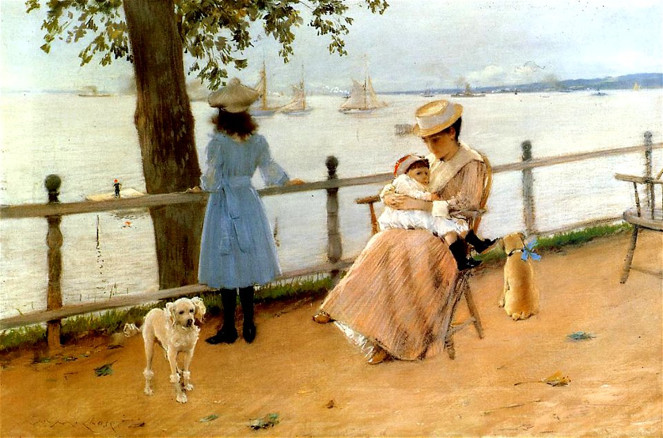 William Merritt Chase, 1888c - Afternoon by the Sea