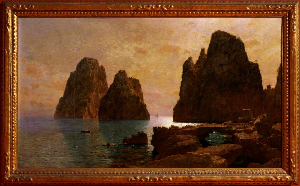 William Stanley Haseltine - Isle of Capri, The Faraglioni - PP303 - Princeton University Art Museum