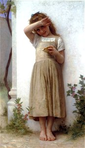 William-Adolphe Bouguereau (1825-1905) - In Penitence (1895). Free illustration for personal and commercial use.