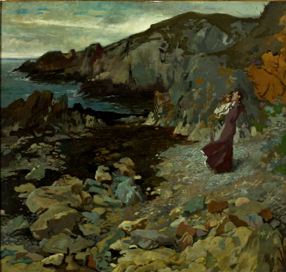 William Orpen - Rocky Coast Scene at Howth