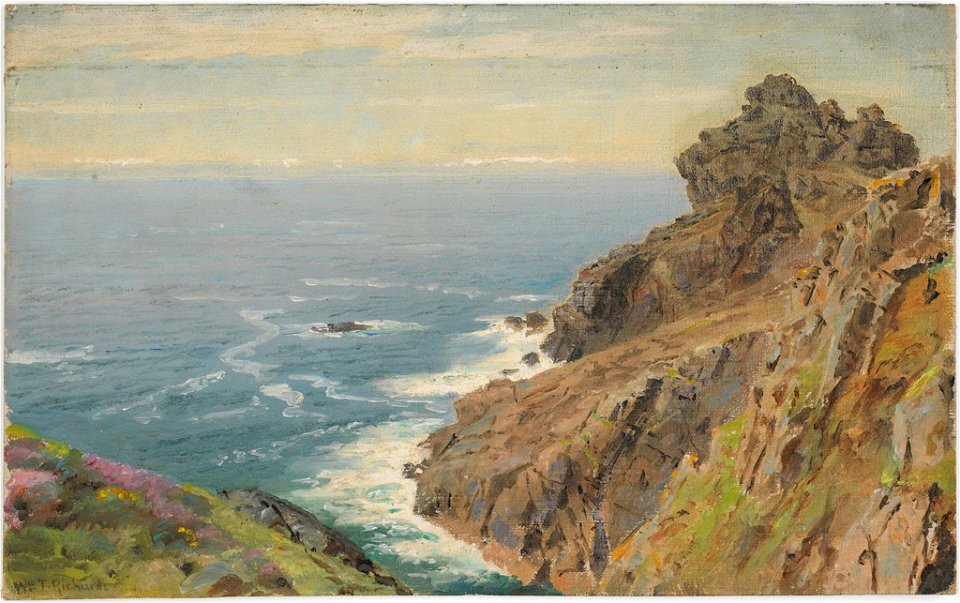 William Trost Richards - Coast Near Boscastle, Cornwall - 1954.28 - Harvard Art Museums