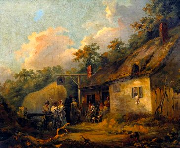 William Turner (1789-1862) - Peasants outside an Inn - N02979 - National Gallery