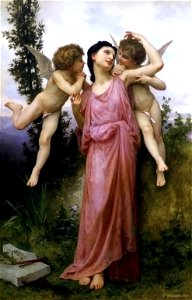 William-Adolphe Bouguereau (1825-1905) - Tender Words (1901)