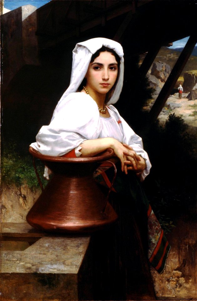 William-Adolphe Bouguereau (1825-1905) - Italian Girl Drawing Water (1871)