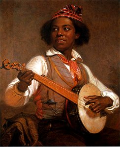 William-sidney-mount-the-banjo-player-1856. Free illustration for personal and commercial use.