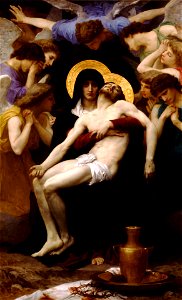 William-Adolphe Bouguereau (1825-1905) - Pieta (1876) (modified)