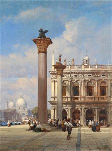 William Wyld Venezia Piazza San Marco. Free illustration for personal and commercial use.