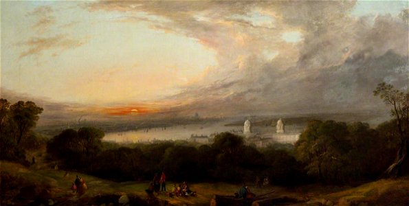 William Westall (1781-1850) - London from Greenwich - ZBA0723 - Royal Museums Greenwich