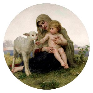 William-Adolphe Bouguereau - La Vierge à l'agneau