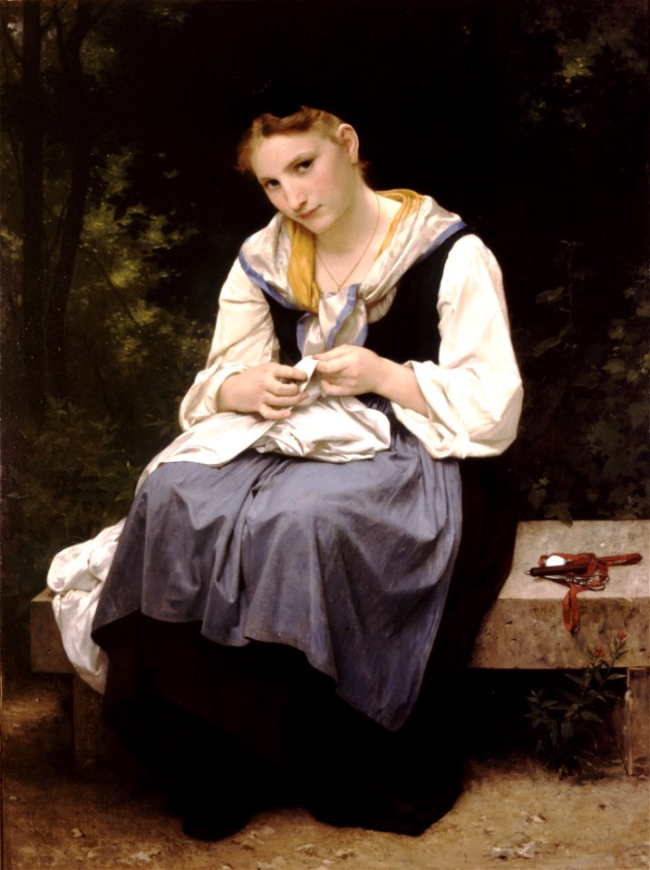 William-Adolphe Bouguereau (1825-1905) - Young Worker (1869)