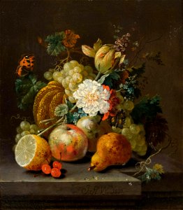 Johann Amandus Winck - Früchte- und Blumenstillleben a (1810)