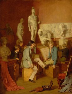 William Stewart - Interior of an Academy- The Critics - Google Art Project
