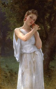William-Adolphe Bouguereau, 1891 - The Earrings