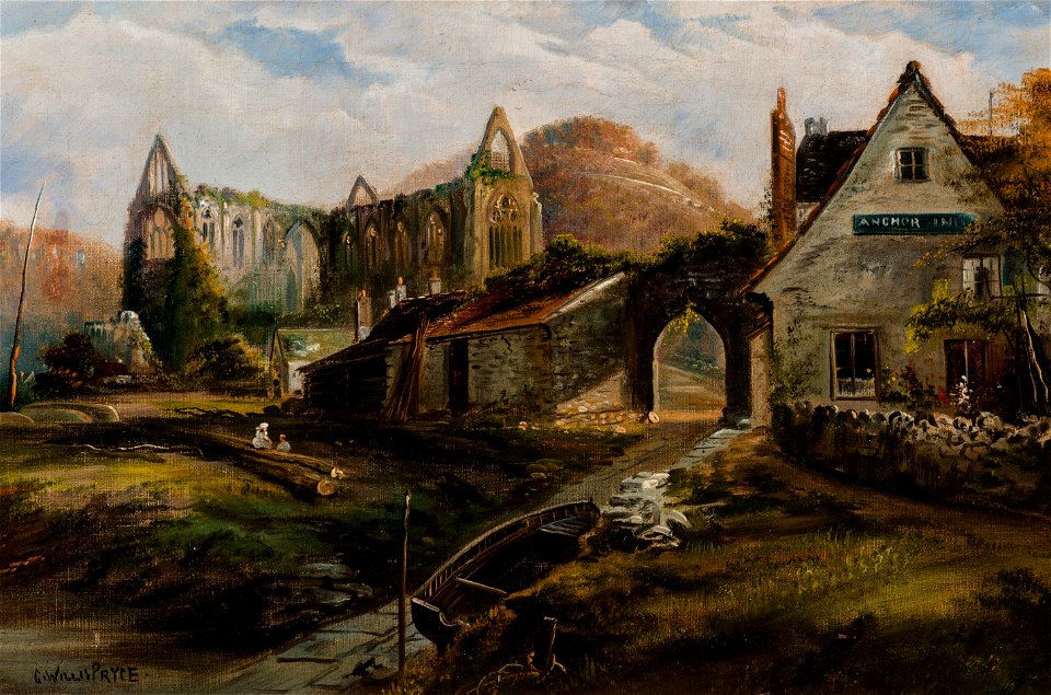 Anchor Inn at Tintern Abbey, Wales by George Willis-Pryce