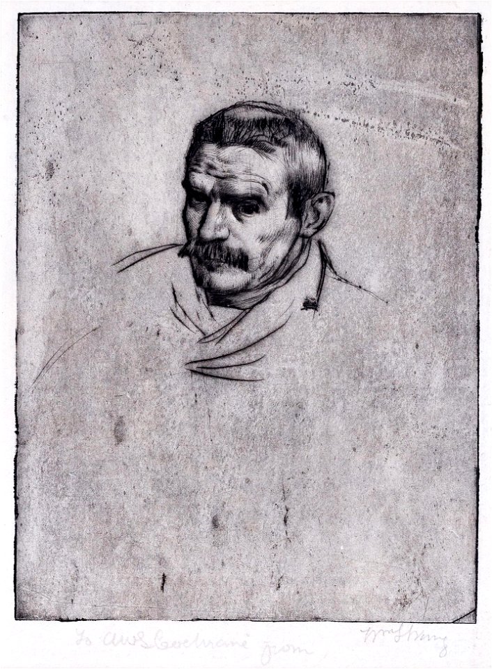 William Strang - Self portrait of the artist