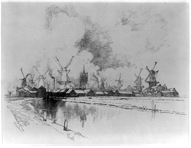 Windmills, Schiedam - (Holland) LCCN2002706019