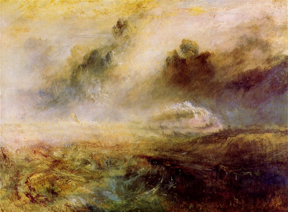 William Turner - Rough Sea with Wreckage