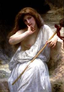 William-Adolphe Bouguereau (1825-1905) - Mailice (1899). Free illustration for personal and commercial use.