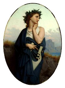 William-Adolphe Bouguereau - The Muse (Philomèle). Free illustration for personal and commercial use.