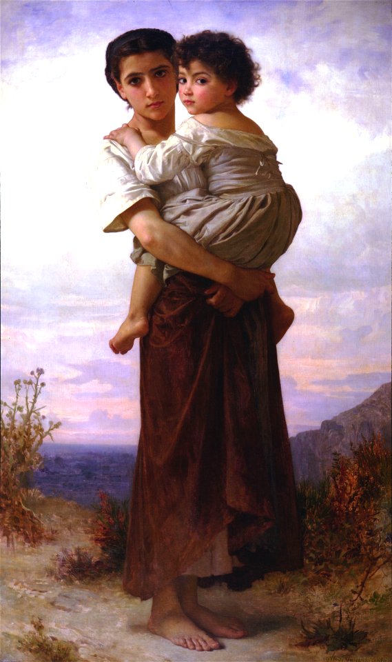 William-Adolphe Bouguereau (1825-1905) - Young Gypsies (1879)
