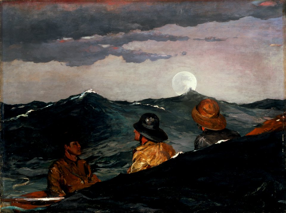 Winslow Homer - Kissing the Moon