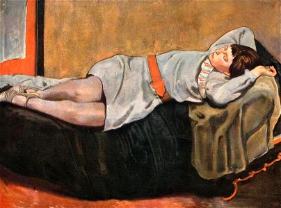 Willy Jaeckel - Liegendes Mädchen