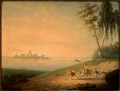 Wincenty Smokowski - Genre scene at Lake Galve - MP 3376 MNW - National Museum in Warsaw