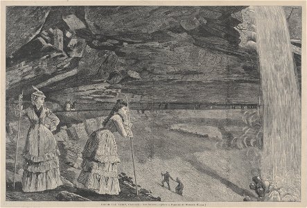 Winslow Homer (American, 1836-1910) - Under the Falls, Catskill Mountains From a Painting by Winslow Homer - 1942.1303 - Cleveland Museum of Art
