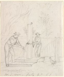 William Sidney Mount (American, 1807-1868) - At the Pump - 1709.1946 - Cleveland Museum of Art