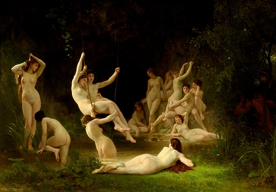 William-Adolphe Bouguereau (1825-1905) - The Nymphaeum (1878)