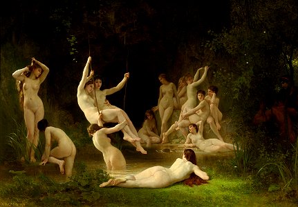 William-Adolphe Bouguereau (1825-1905) - The Nymphaeum (1878)