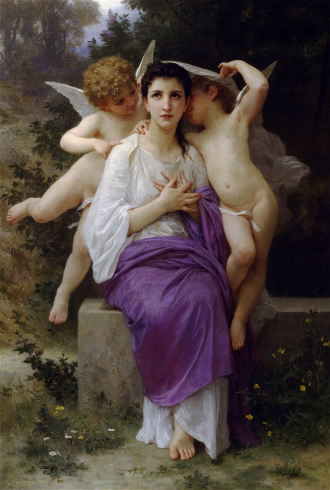 William-Adolphe Bouguereau (1825-1905) - Leveil du coeur (1892)