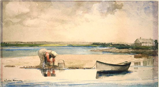 Winslow Homer - Clamming (1887)