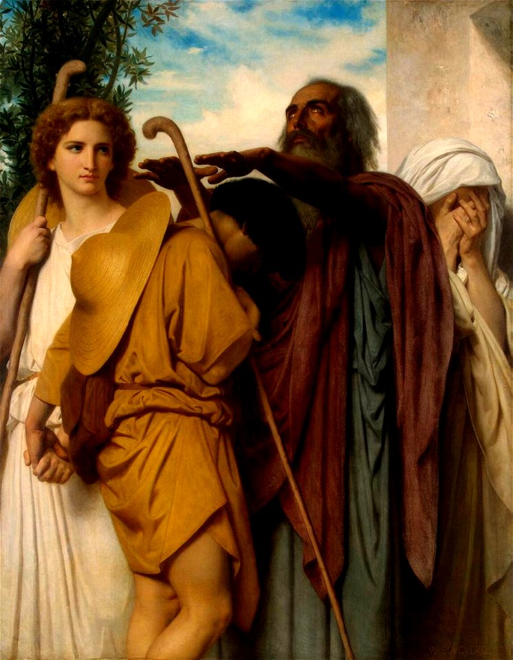 William-Adolphe Bouguereau - Tobias Saying Farewell to his Father - WGA2929