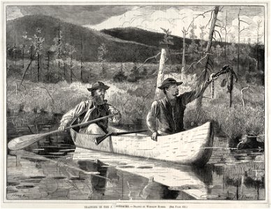 Winslow Homer (American, 1836-1910) - Trapping in the Adirondacks - 1942.1388 - Cleveland Museum of Art