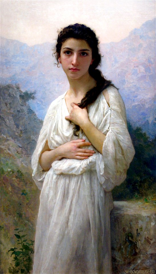 William-Adolphe Bouguereau (1825-1905) - Meditation (1901)